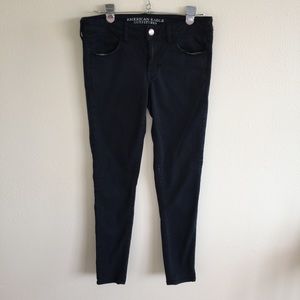 NaVy AEO Sateen Jeggings Size 10 Long